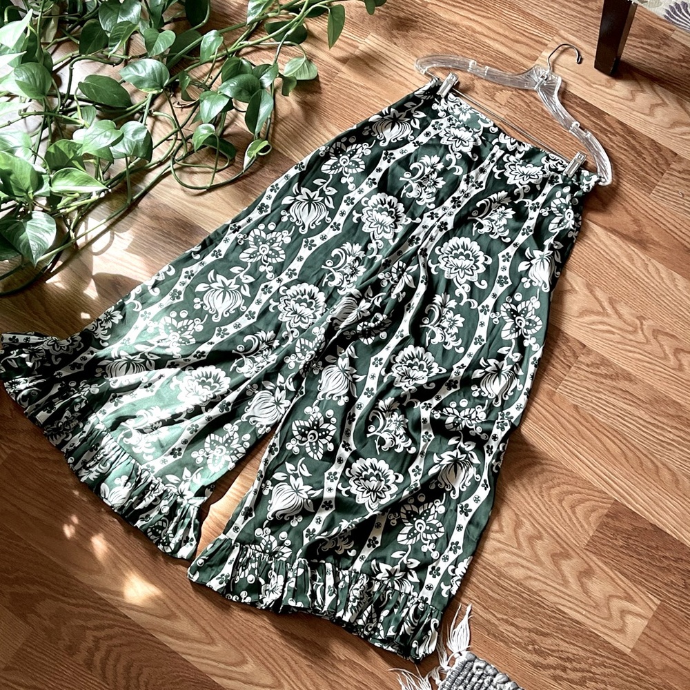 NWT Zara Wide Leg Satin Pants